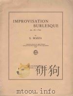 Improvisation Burlesque: pour alto et piano   1968  PDF电子版封面    Eugene Bozza曲 