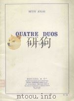 Quatre Duos: pour alto et piano   1979  PDF电子版封面    Betsy Jolas曲 