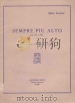 Sempre piu alto: pour alto et piano（1981 PDF版）