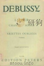 Ariettes oubliees: Debussy lieder（1973 PDF版）