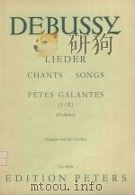 Fetes Galantes I II: Debussy lieder   1973  PDF电子版封面    Claude Debussy曲 