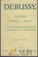 3 Chansons de France: Debussy lieder（1972 PDF版）