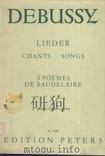 5 Poemes de Baudelaire: Debussy lieder（1971 PDF版）