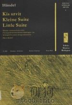 Kis szvit Kleine stuite Little suite   1960  PDF电子版封面    G.F.Handel曲 