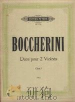Duos pour 2 Violons opus5     PDF电子版封面    L.Boccherini曲 
