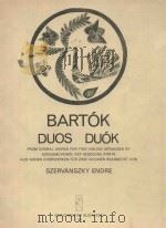 Duos Duok   1971  PDF电子版封面    Bartok Bela曲 