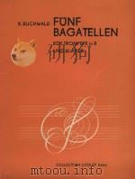 Funf Bagatellen fur trompete in B und klavier（1970 PDF版）