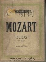 Duos fur violine und viola     PDF电子版封面    W.A.Mozart曲 