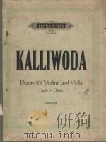 2 Duos fur violine und viola     PDF电子版封面    J.W.Kalliwoda曲 