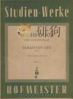 Sechs Duos fur violoncello opus60 heft1     PDF电子版封面    Sebastian Lee曲 