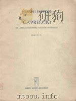 Capriccio HOB XV 35   1972  PDF电子版封面    Joseph Haydn曲 