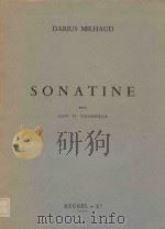 Sonatine pour alto et violoncelle   1959  PDF电子版封面     