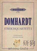 Streichquartett I   1978  PDF电子版封面    Gerd Domhardt曲 