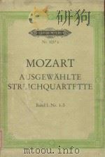 Ausgewahlte streichquartette BandⅠNr.1-5     PDF电子版封面    Mozart曲 