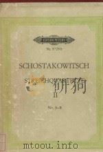 Streichquartette Band Ⅱ Nr.5-8     PDF电子版封面    D.Schostakowitsch曲 