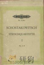 Streichquartette Band Ⅰ Nr.1-4     PDF电子版封面    D.Schostakowitsch曲 