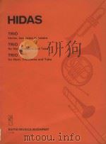 Trio   1981  PDF电子版封面    Hidas Frigyes曲 