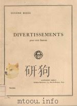 Divertissements: pour trois bassons（1954 PDF版）