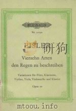 Vierzehn Arten den Regen zu beschreiben opus70   1976  PDF电子版封面    H.Eisler曲 