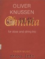 Cantata: for oboe and string trio op.15（1981 PDF版）