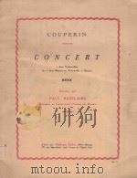 Concert   1923  PDF电子版封面    Couperin曲 