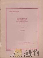 Cenomania suite en 4 mouvements pour ensemble de cuivres et percussion en trois cahiers 3 cabier 4.s   1984  PDF电子版封面     