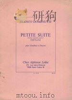 Petite suite: pour hautbois et Basson（1984 PDF版）