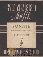 Sonate op.20     PDF电子版封面    Kurt Kunert曲 