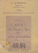 Duo No.3: pour Clarinette Si b et Basson   1978  PDF电子版封面    L.v.Beethoven曲 