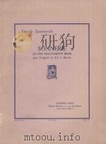 Sonnerie: pour Trompette en Si b et Basson   1984  PDF电子版封面    D.Zanettovich曲 