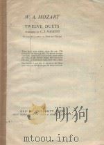 Twelve duets   1959  PDF电子版封面    W.A.Mozart曲 