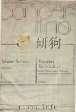 Konzert fur Klarinette   1967  PDF电子版封面    J.Stamitz曲 