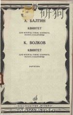 Квинтет   1981  PDF电子版封面    А.Балтин曲 