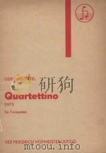Quartettino (1971) fur Trompeten     PDF电子版封面     