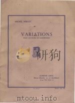 Variations   1984  PDF电子版封面    Michel Merlet曲 