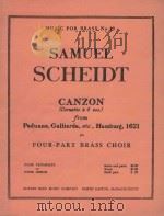 Canzon   1959  PDF电子版封面    Samuel Scheidt曲 