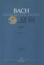 Motetten BWV 225-230 Choral Score   1965  PDF电子版封面    J.S.Bach曲 