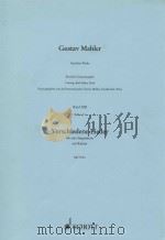 Verschiedene Lieder fur eine Singstimme mit klavier   1990  PDF电子版封面    Gustav Mahler曲 