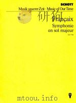 Symphonie en sol majeur   1953  PDF电子版封面    Jean Francaix曲 