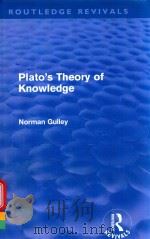 PLATO'S THEORY OF KNOWLEDGE（1962 PDF版）
