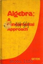 ALGEBRA: A FUNDAMENTAL APPROACH   1977  PDF电子版封面  0721680747  WILLIAM M.SETEK 
