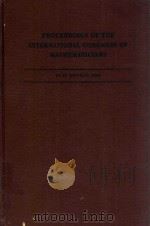 PROCEEDINGS OF THE INTERNATIONAL CONGRESS OF MATHEMATICIANS 15-22 AUGUST 1962   1963  PDF电子版封面     
