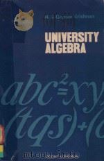 UNIVERSITY ALGEBRA   1976  PDF电子版封面     