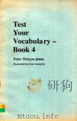 TEST YOUR VOCABULARY BOOK 4   1983  PDF电子版封面     