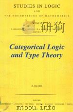 CATEGORICAL LOGIC AND TYPE THEORY（1999 PDF版）