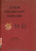 JUNIOR VOCABULARY EXERCISES   1975  PDF电子版封面  0080078397  C.C.CREW 