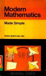 MODERN MATHEMATICS MADE SIMPLE（1982 PDF版）