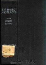 EXTENDED ABSTRACTS VOLUME 75-1（1975 PDF版）