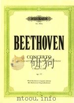 CONCERTO for piano and orchestra/fur klavier und orchester No.1 op.15     PDF电子版封面    ludwig van Beethoven 