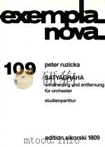 exempla nova 109 satyagraha     PDF电子版封面    peter ruzicka 